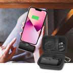 Portable Charger Case for Mini Power Bank, Hard Shell Travel Storage Bag with Cable Pocket