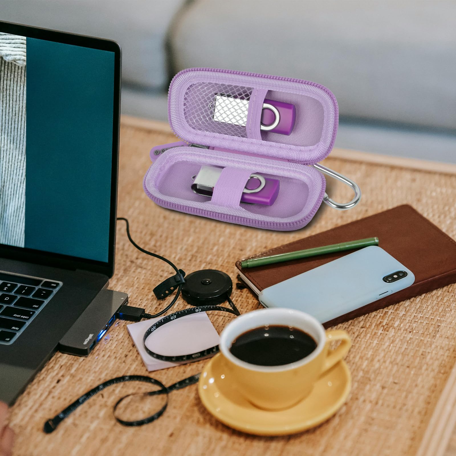 USB Flash Drive Case with SD Card Storage – Portable Hard Organizer for Travel and Easy Data Protection