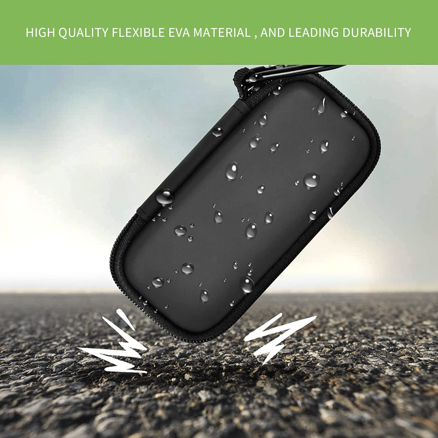 Shockproof Travel Case for KardiaMobile 6L Max – Dual EVA Protection, Use Without Removing