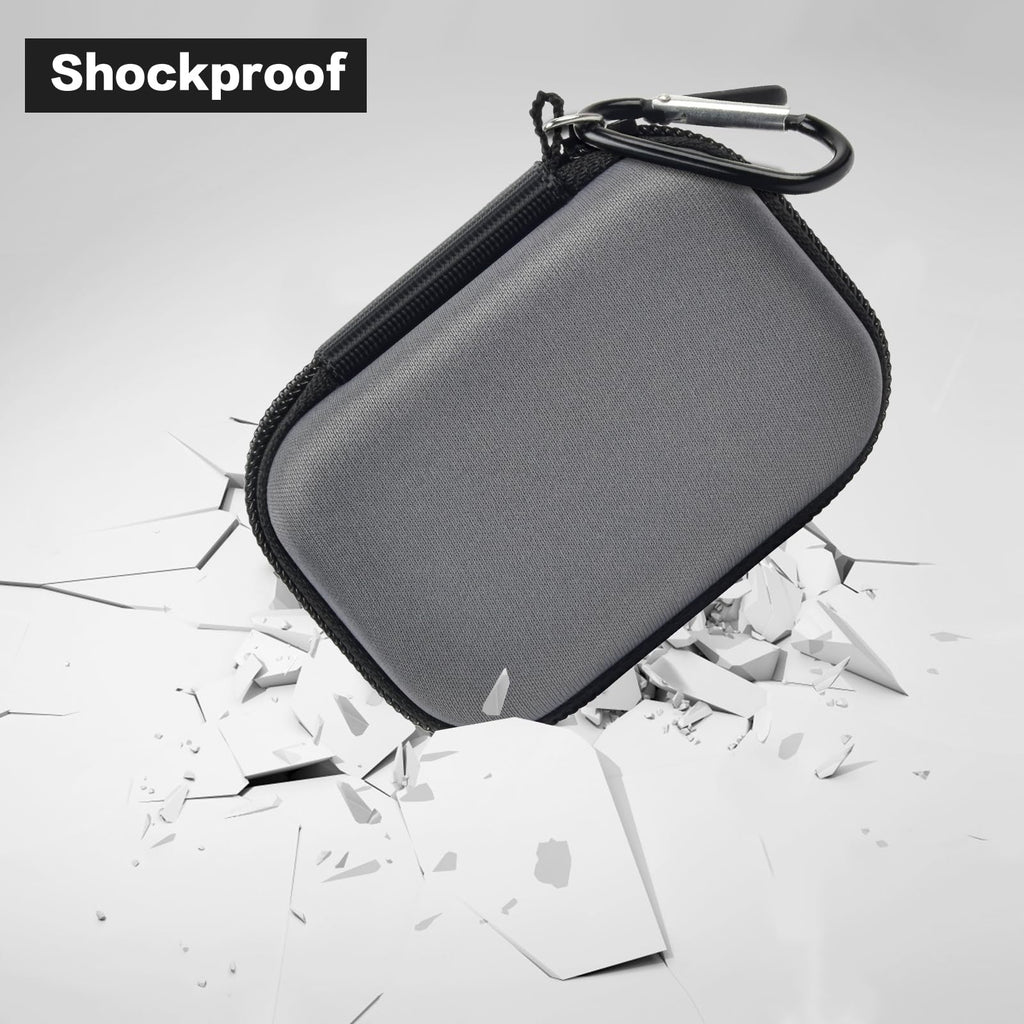 Hard Carrying Case for Crucial X10/X9 Pro Portable SSD–Shockproof External SSD Storage Bag with Mesh Pocket