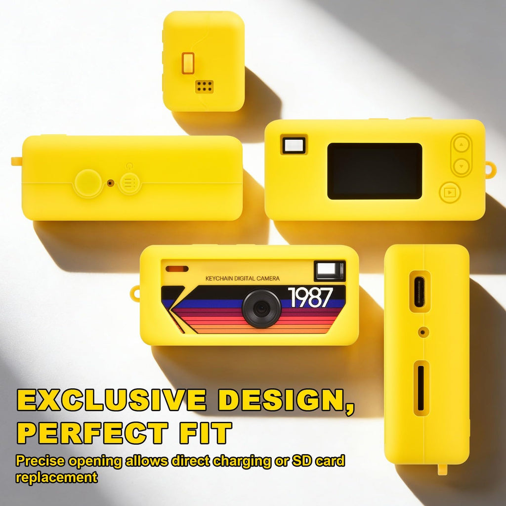 Silicone Case for Kodak Charmera Keychain Camera – Cute Protective Cover for Mini Digital Camera