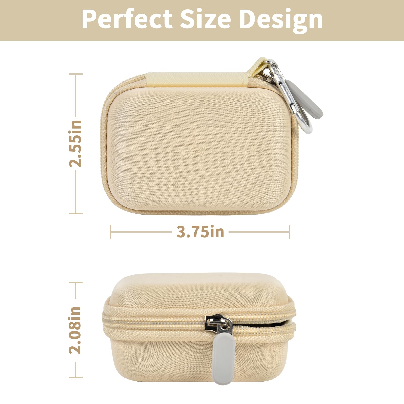 Portable Charger Case for Mini Power Bank, Hard Shell Travel Storage Bag with Cable Pocket