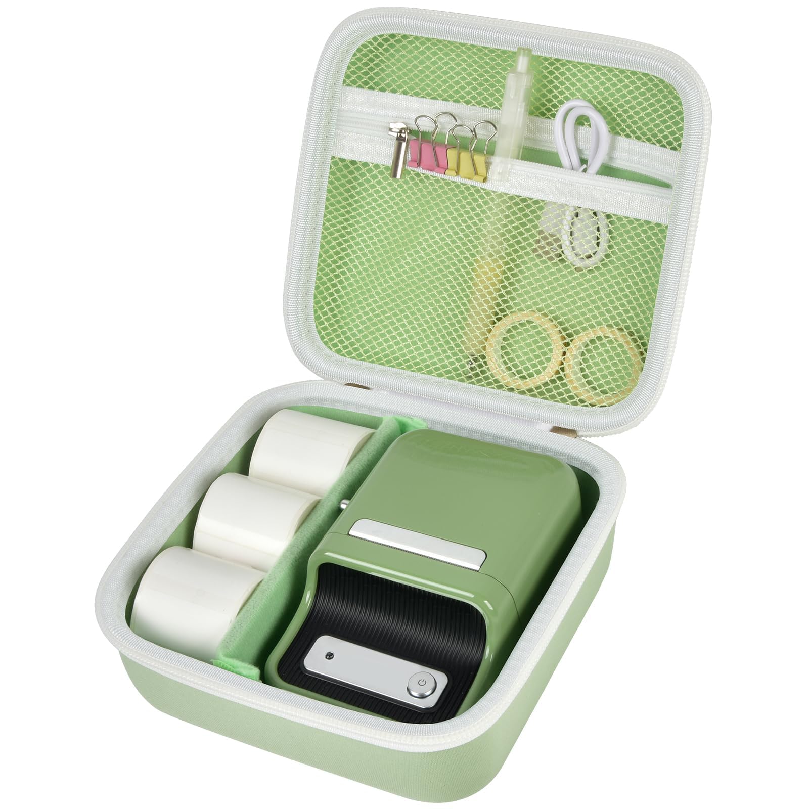 Travel Case for NIIMBOT B21 / B21 Pro / B1 Label Maker – Portable Storage Organizer for Labels and Accessories