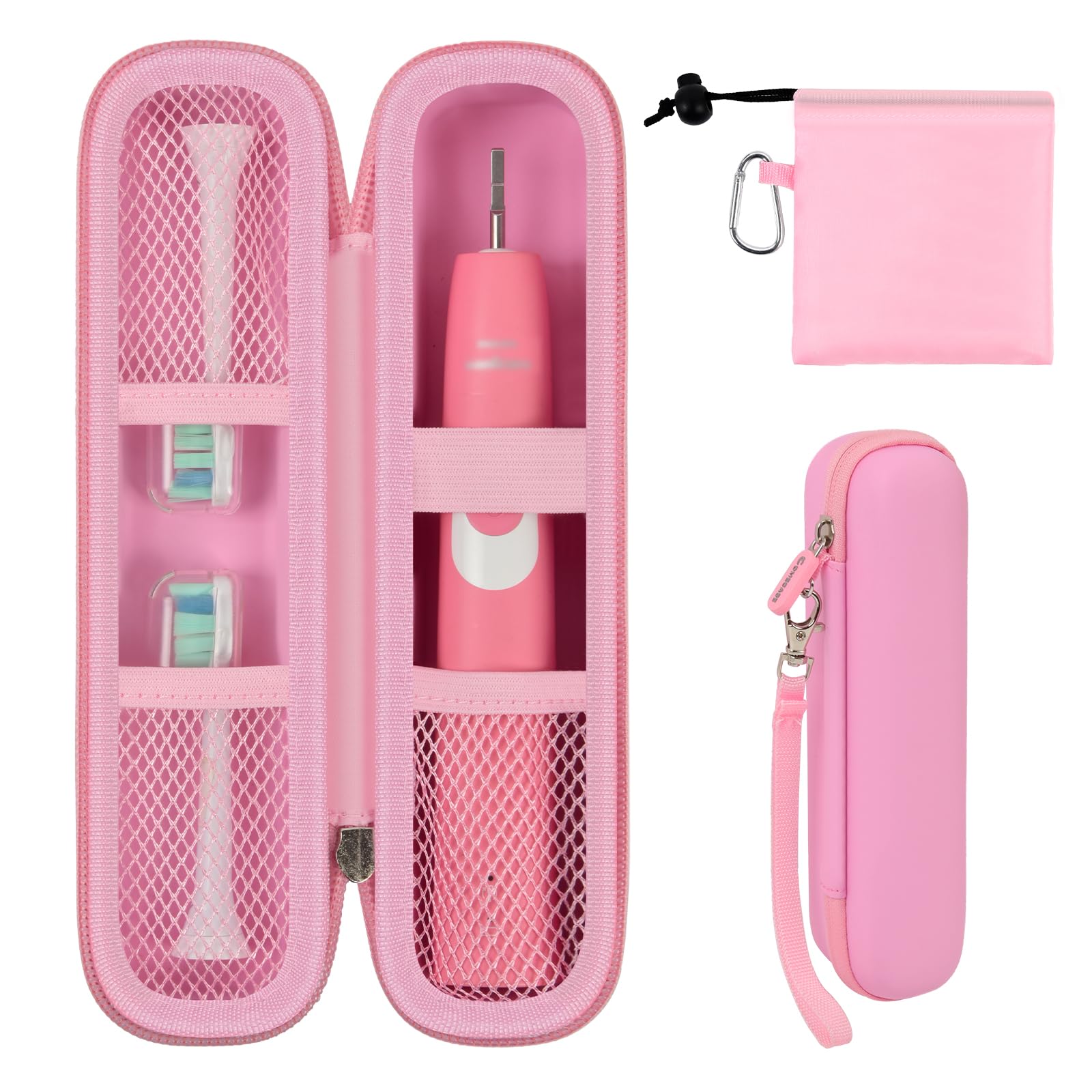 Electric Toothbrush Travel Case for Oral-B and Philips Sonicare - Waterproof Holder Bag