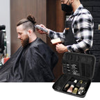 Professional Hair Clipper Travel Case – Portable Barber Organizer for Clippers, Guards and Grooming Tools