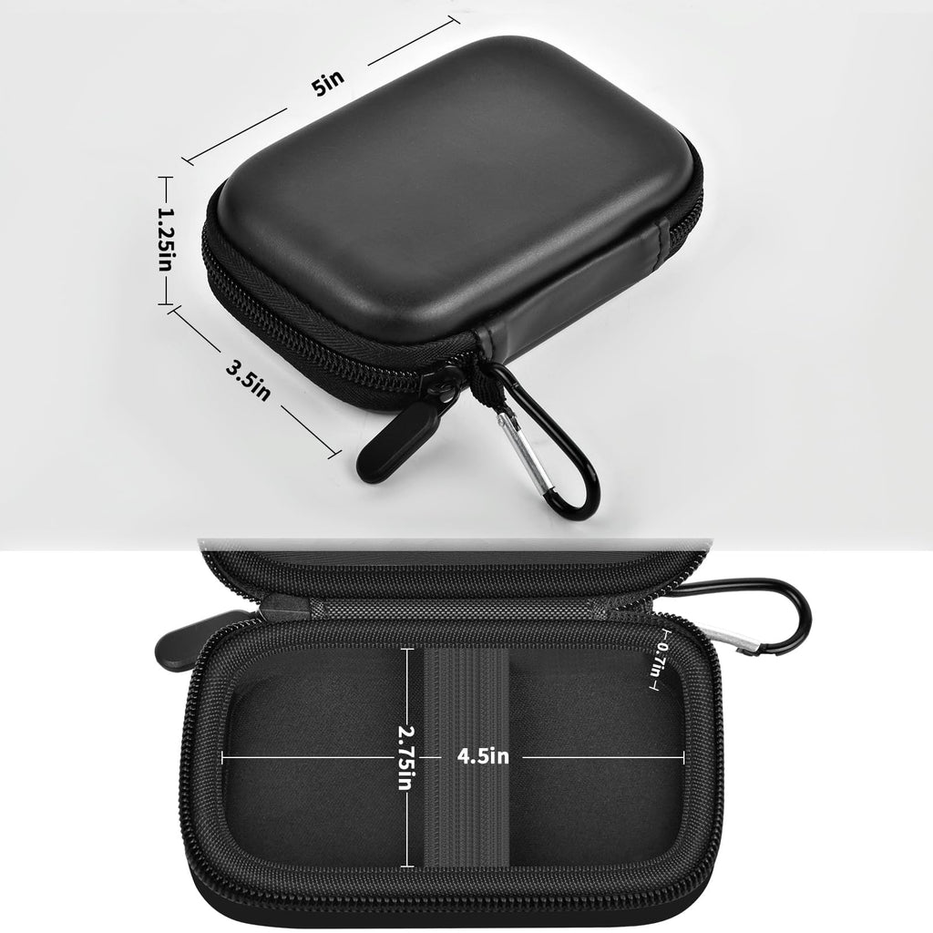 Portable SSD Case and Travel Organizer for 1TB/2TB/4TB Samsung T9/T7 External Drive