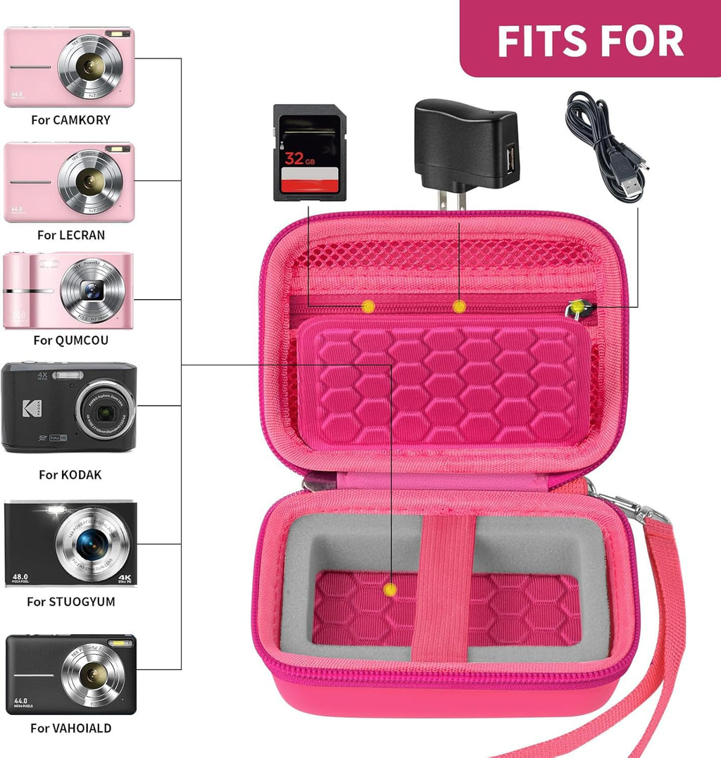 Camera Protective Travel Case For Kodak, Canon and Sony | Lightweight and Portable