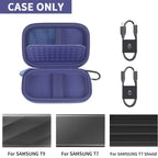 Portable SSD Case and Travel Organizer for 1TB/2TB/4TB Samsung T9/T7 External Drive
