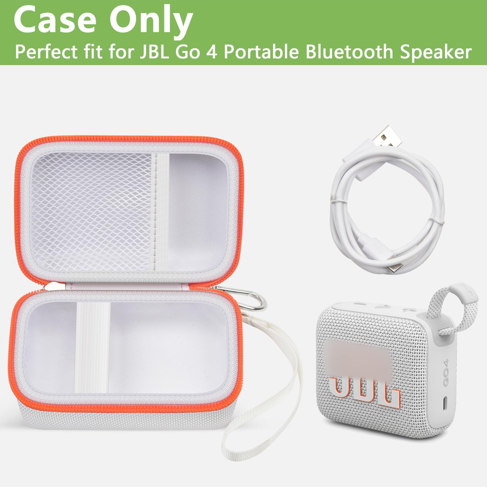 Travel Case for JBL Go 4 / Go 3 / Go 2 Speaker – Shockproof Portable Storage Organizer