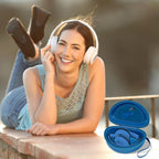 Shockproof Foldable Headphone Travel Case with Mesh Pocket – Compatible with Solo and Studio