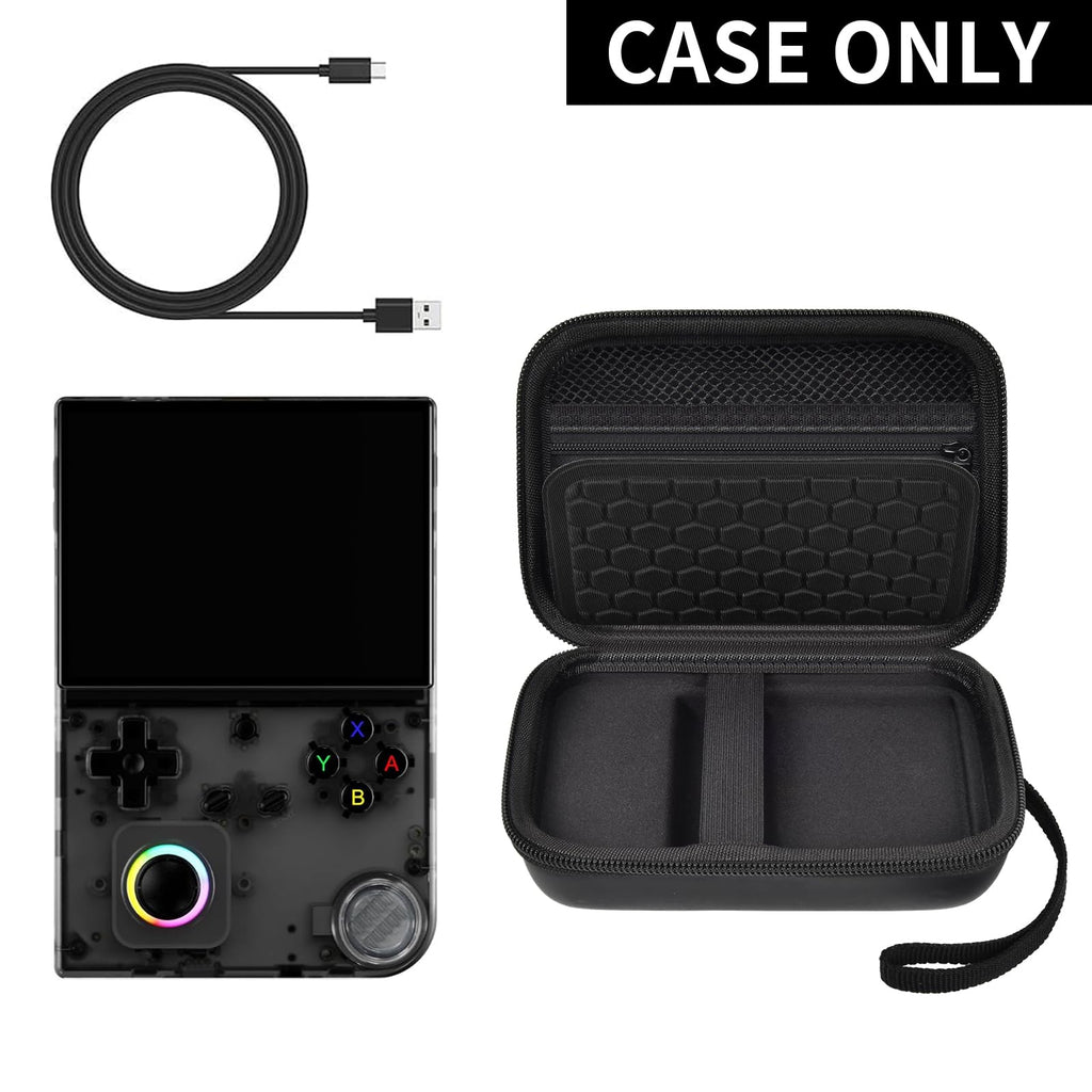 Retro Handheld Console Carrying Case for R36S / RG353V / RG353VS – Shockproof Travel Storage Bag