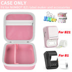 Travel Case for NIIMBOT B21 / B21 Pro / B1 Label Maker – Portable Storage Organizer for Labels and Accessories