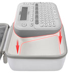 Portable Label Maker Case for P-Touch PTD220/210–Storage Organizer for Tapes and Accessories