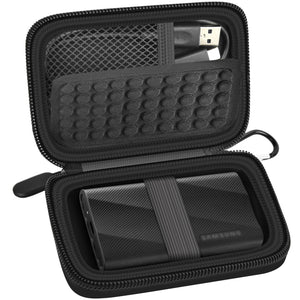 Portable SSD Case and Travel Organizer for 1TB/2TB/4TB Samsung T9/T7 External Drive