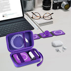 Premium Travel Organizer for Foldable 3-in-1 Magnetic Wireless Charging Station