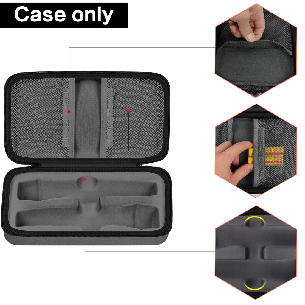 JBL Wireless Microphone Case – Shockproof Hard Shell Travel Bag For Dual Mics and Accessories