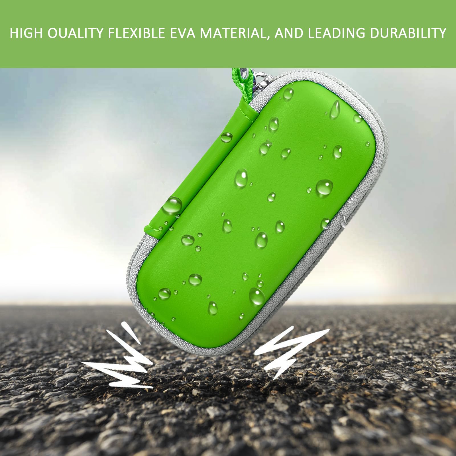 Shockproof Travel Case for KardiaMobile 6L Max – Dual EVA Protection, Use Without Removing