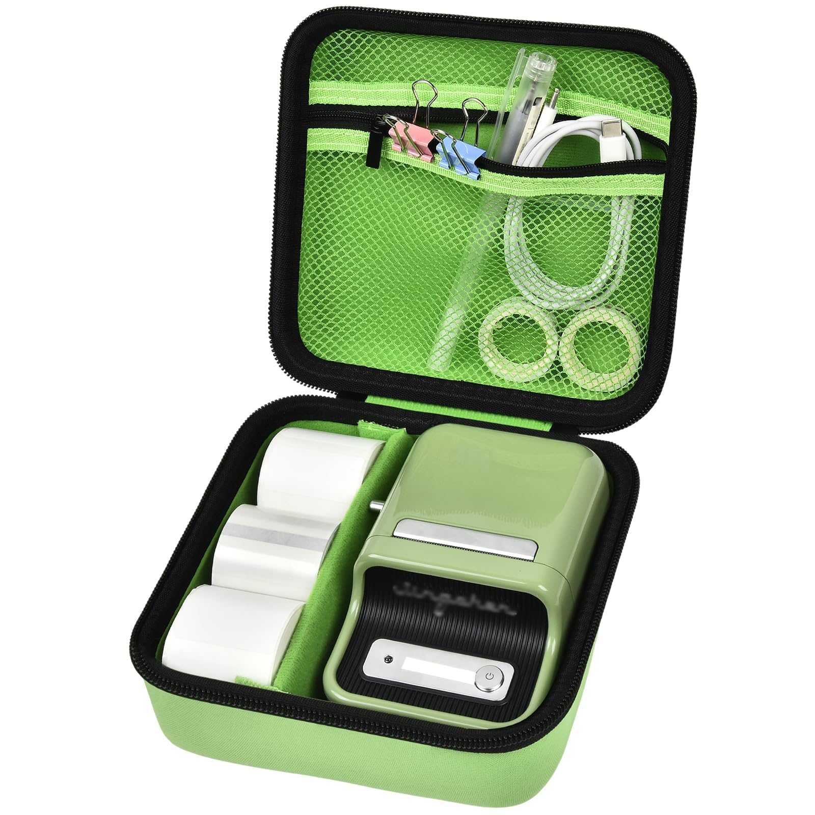 Travel Case for NIIMBOT B21 / B21 Pro / B1 Label Maker – Portable Storage Organizer for Labels and Accessories