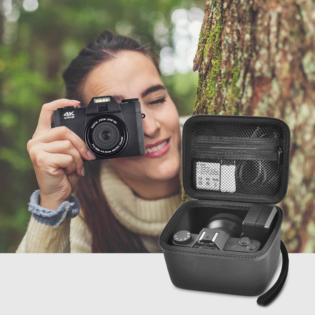 Vlogging Camera Case for 4K Digital Cameras–Portable Storage for Lens and Accessories