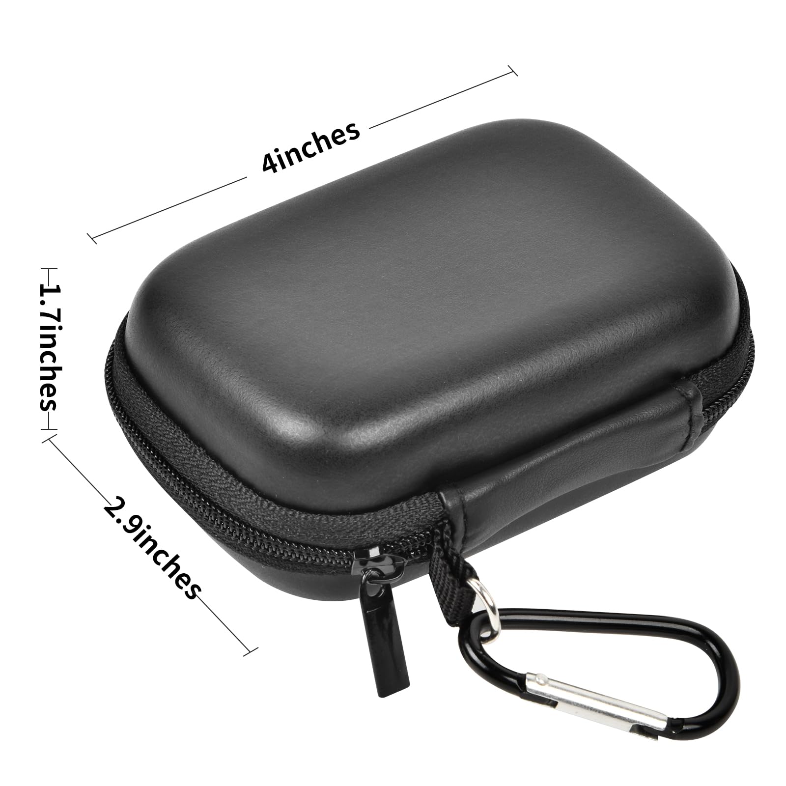 Hard Carrying Case for Crucial X10/X9 Pro Portable SSD–Shockproof External SSD Storage Bag with Mesh Pocket