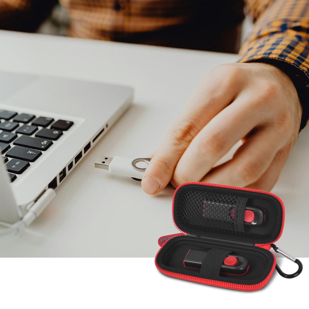 USB Flash Drive Case with SD Card Storage – Portable Hard Organizer for Travel and Easy Data Protection