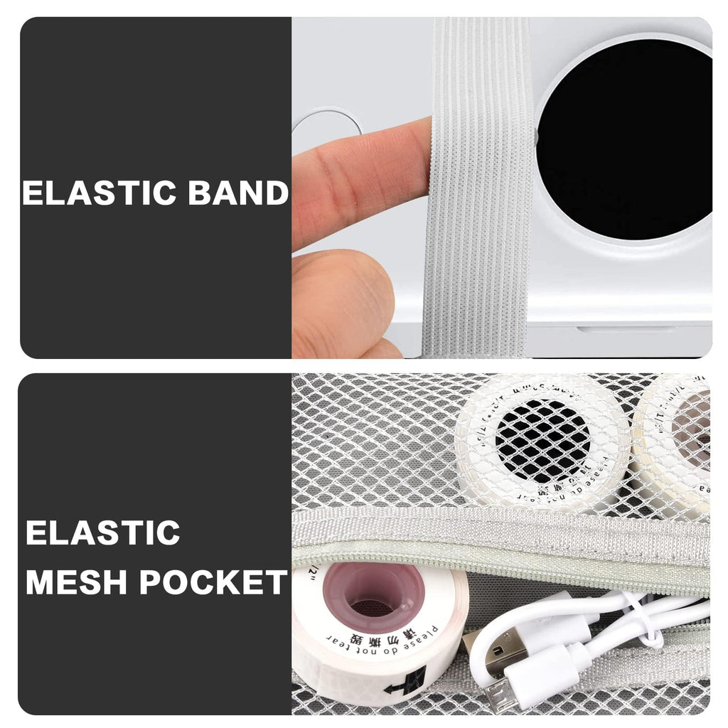 Label Maker Carrying Case Fits Phomemo, NIIMBOT and More– Protective EVA Bag with Mesh Pocket