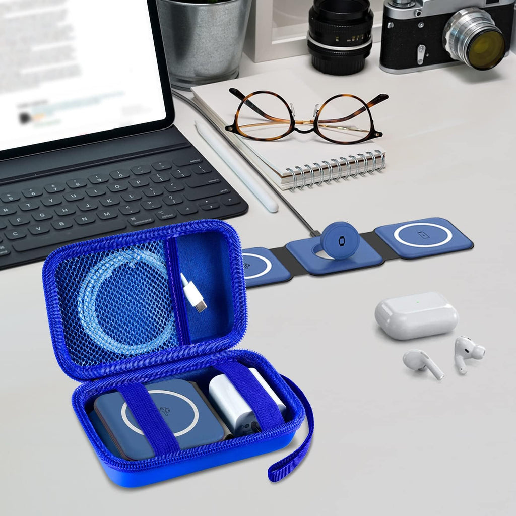 Premium Travel Organizer for Foldable 3-in-1 Magnetic Wireless Charging Station