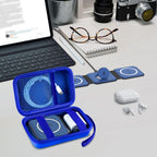 Premium Travel Organizer for Foldable 3-in-1 Magnetic Wireless Charging Station