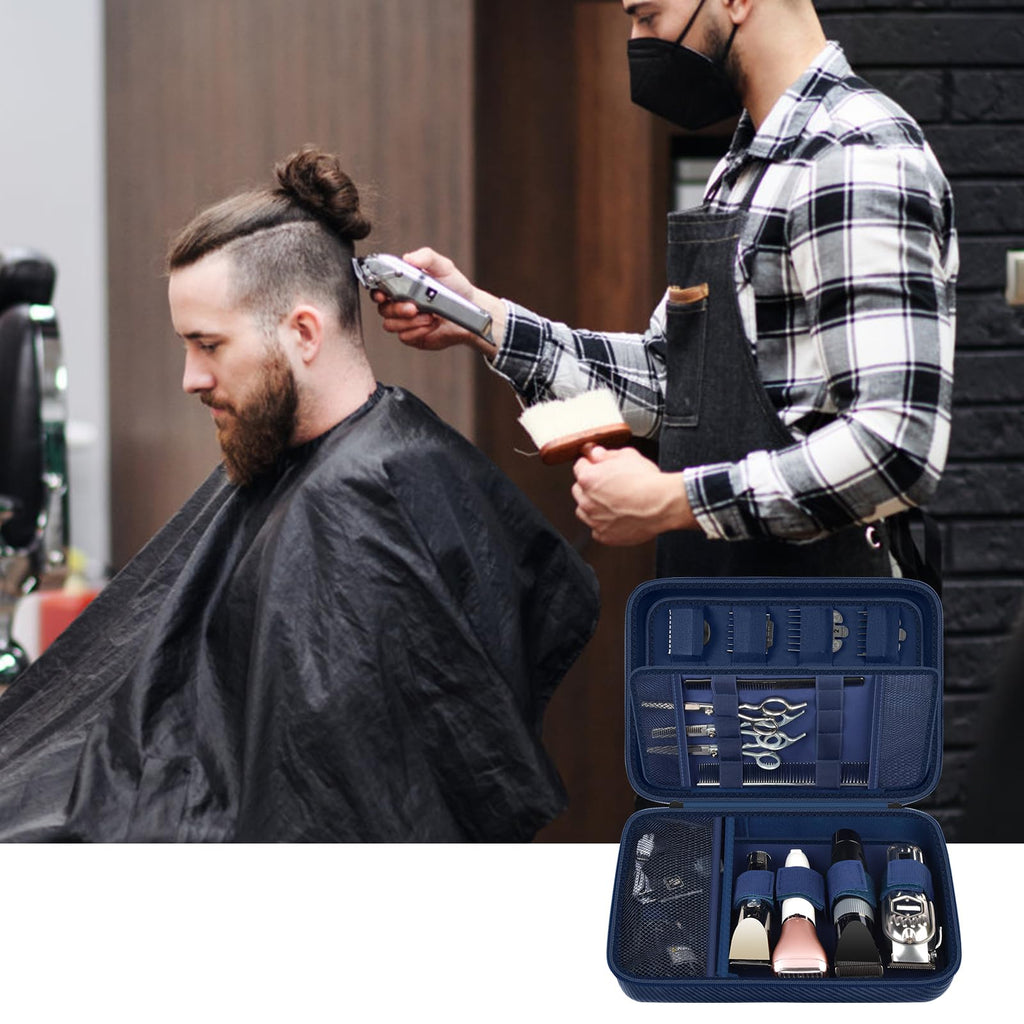 Professional Hair Clipper Travel Case – Portable Barber Organizer for Clippers, Guards and Grooming Tools