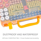 269 Slot Battery Organizer Case with Tester – Heavy Duty Storage Box for AA, AAA, 9V and More