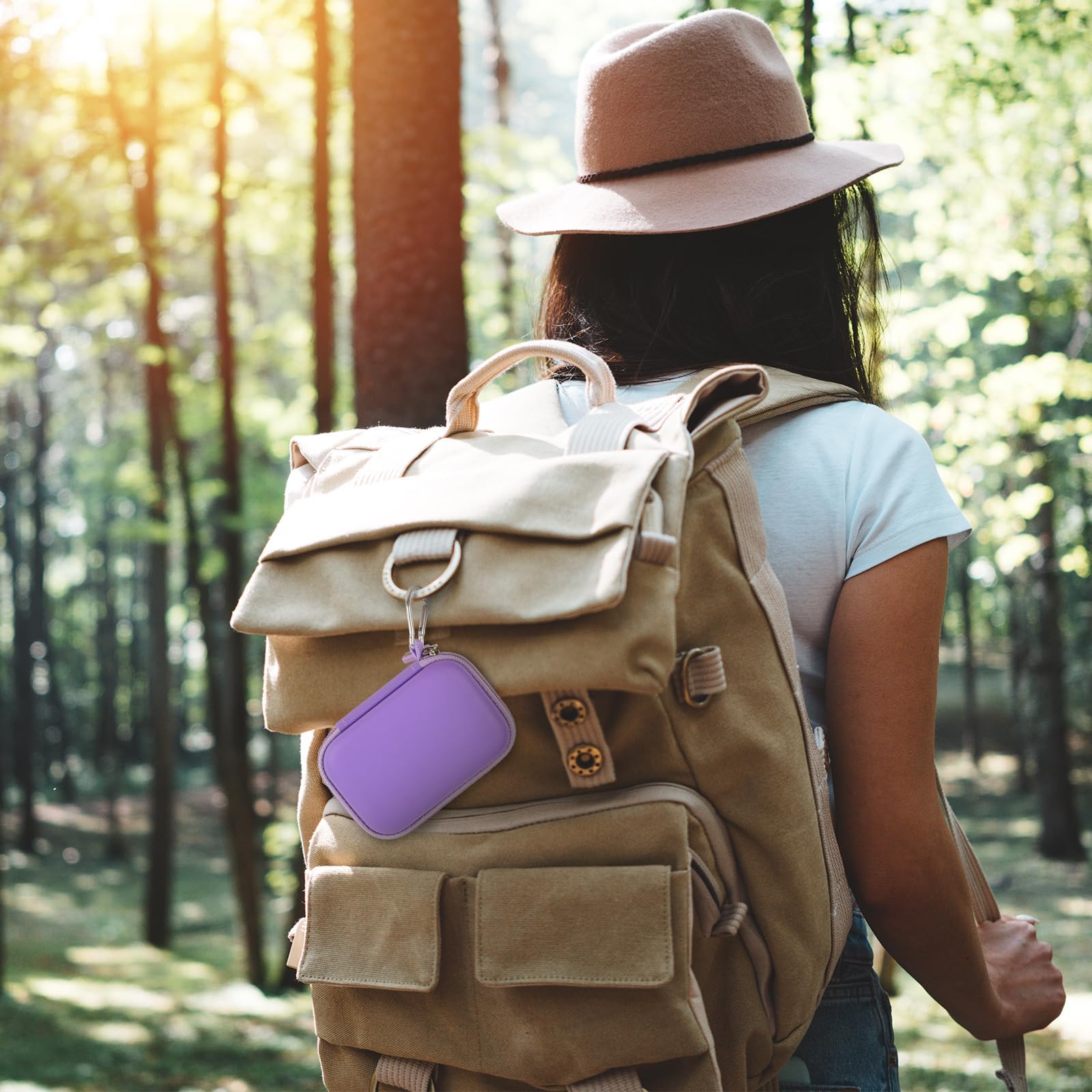 Portable SSD Case and Travel Organizer for 1TB/2TB/4TB Samsung T9/T7 External Drive