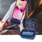 Portable Charger Case for Mini Power Bank, Hard Shell Travel Storage Bag with Cable Pocket