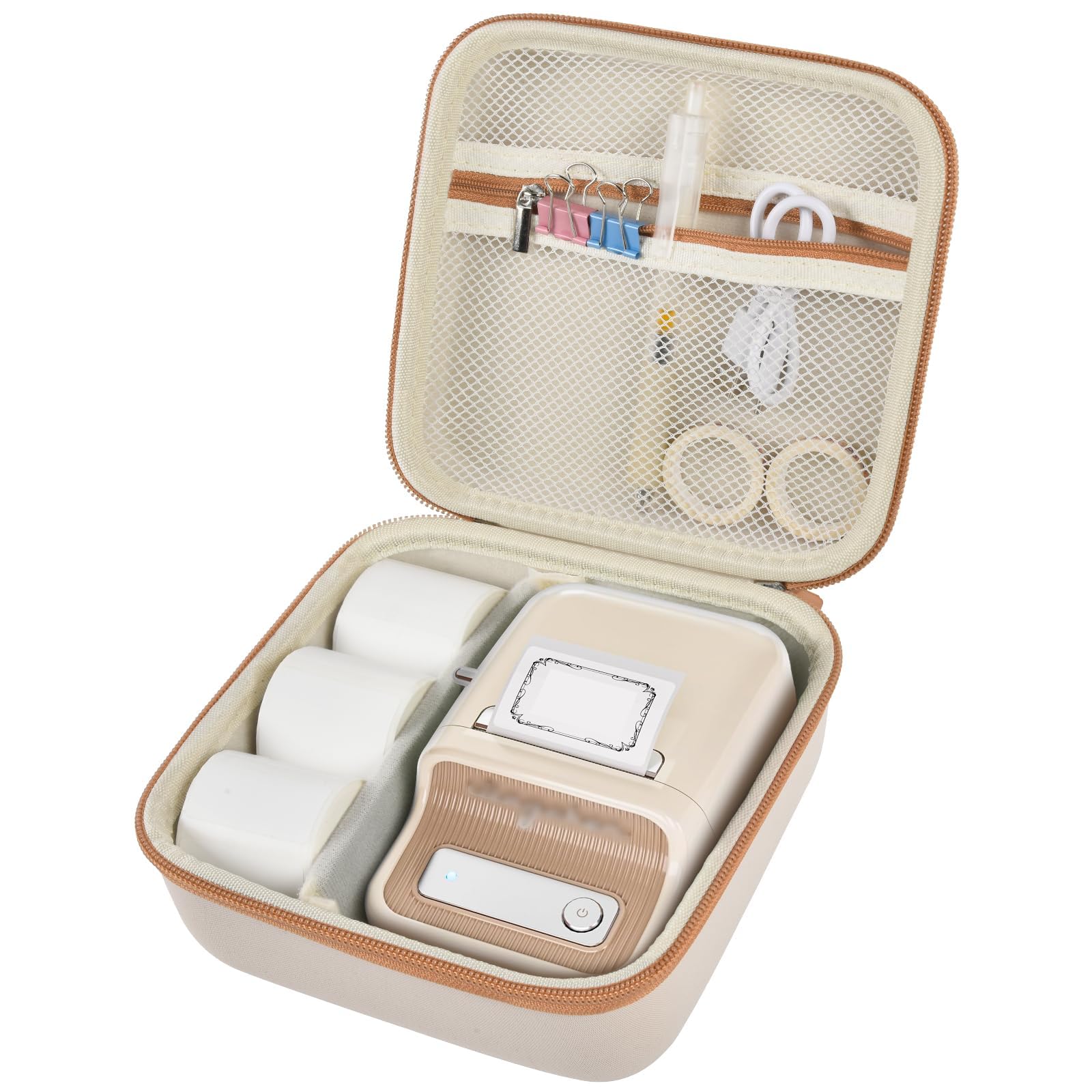 Travel Case for NIIMBOT B21 / B21 Pro / B1 Label Maker – Portable Storage Organizer for Labels and Accessories