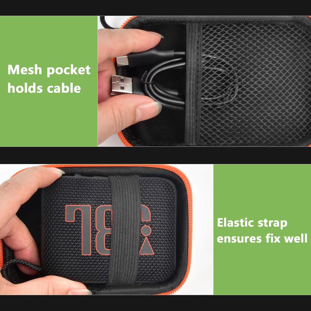 Travel Case for JBL Go 4 / Go 3 / Go 2 Speaker – Shockproof Portable Storage Organizer