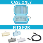 Portable Charger Case for Mini Power Bank, Hard Shell Travel Storage Bag with Cable Pocket