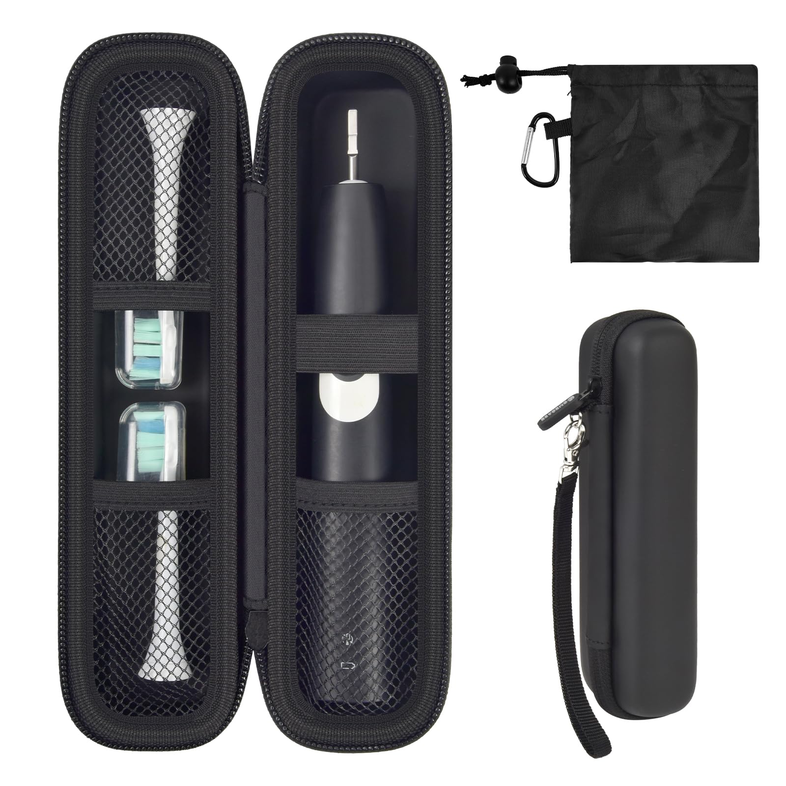 Electric Toothbrush Travel Case for Oral-B and Philips Sonicare - Waterproof Holder Bag