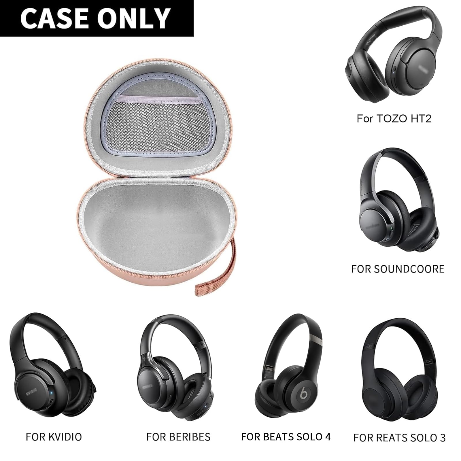 Foldable Headphone Case For Beats Solo and Studio–Extra Large