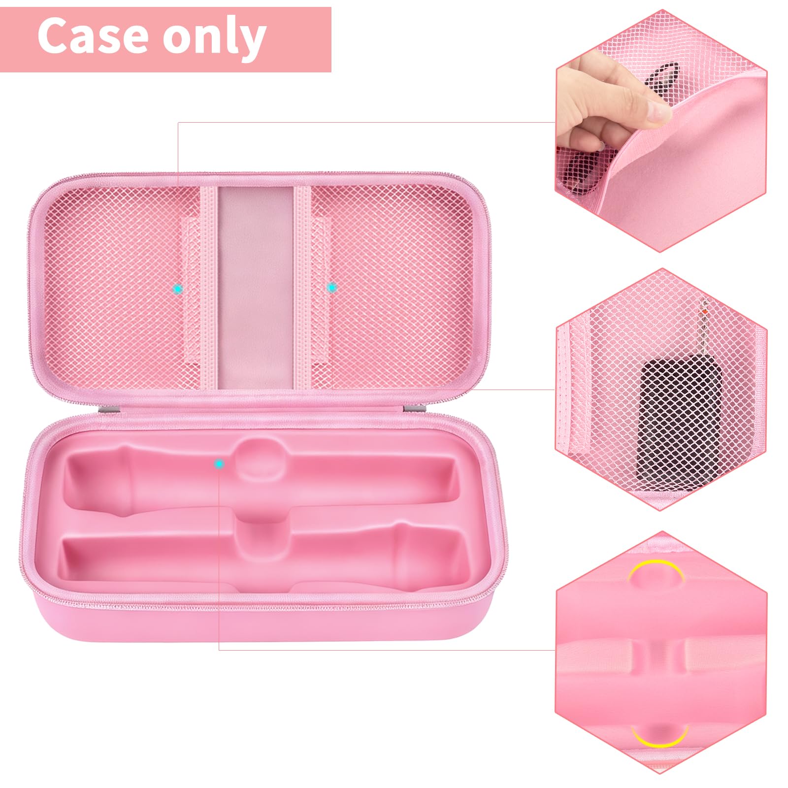 JBL Wireless Microphone Case – Shockproof Hard Shell Travel Bag For Dual Mics and Accessories