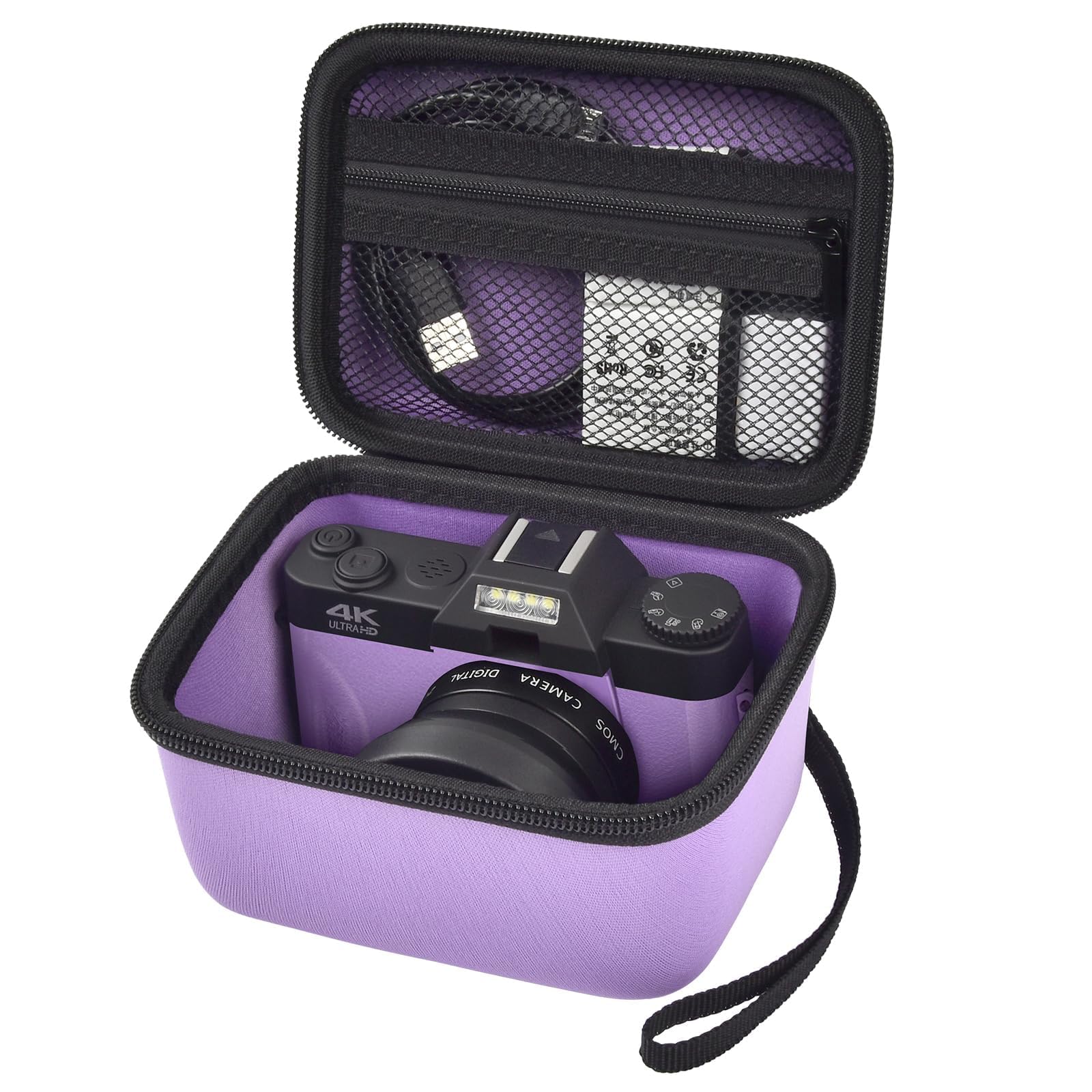 Vlogging Camera Case for 4K Digital Cameras–Portable Storage for Lens and Accessories