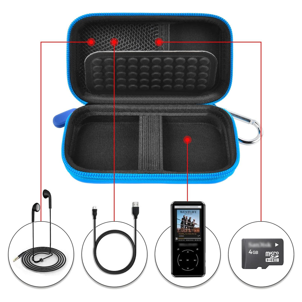 Portable MP3 / MP4 Player Case – Protective Travel Organizer for Music Players and Accessories