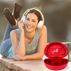 Shockproof Foldable Headphone Travel Case with Mesh Pocket – Compatible with Solo and Studio