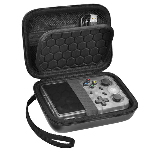 R36S & RG353V Handheld Console Case | ALKOO – Black / Black – protective case product view