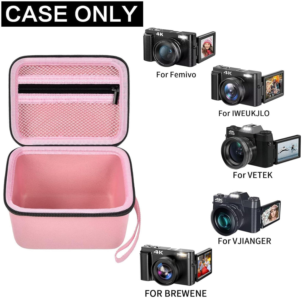 Vlogging Camera Case for 4K Digital Cameras–Portable Storage for Lens and Accessories