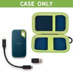 Portable SSD Case for SanDisk Extreme And Extreme PRO, Hard Shell Travel Storage  with SD Card Holder