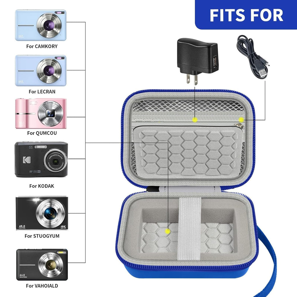 Camera Protective Travel Case For Kodak, Canon and Sony | Lightweight and Portable
