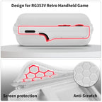 Retro Handheld Console Carrying Case for R36S / RG353V / RG353VS – Shockproof Travel Storage Bag