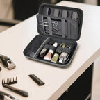 Professional Hair Clipper Travel Case – Portable Barber Organizer for Clippers, Guards and Grooming Tools
