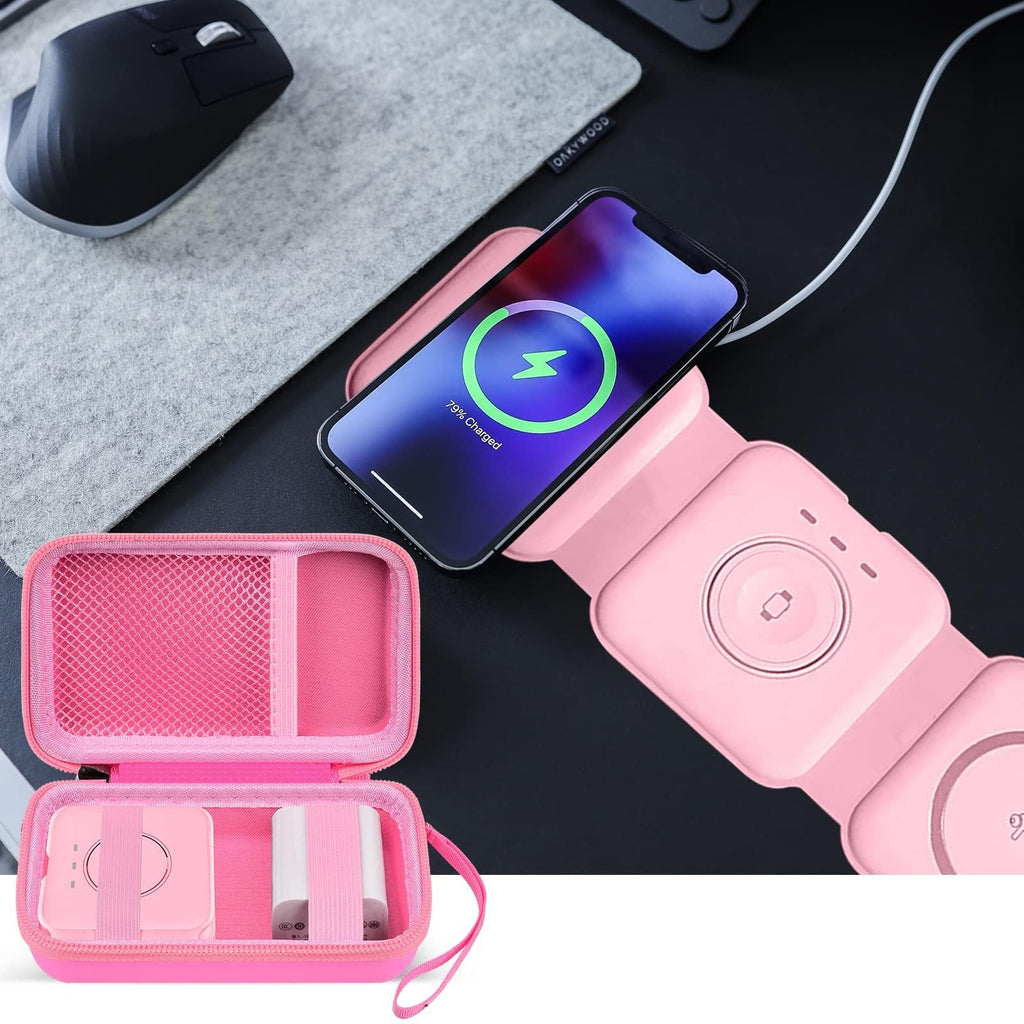 Premium Travel Organizer for Foldable 3-in-1 Magnetic Wireless Charging Station