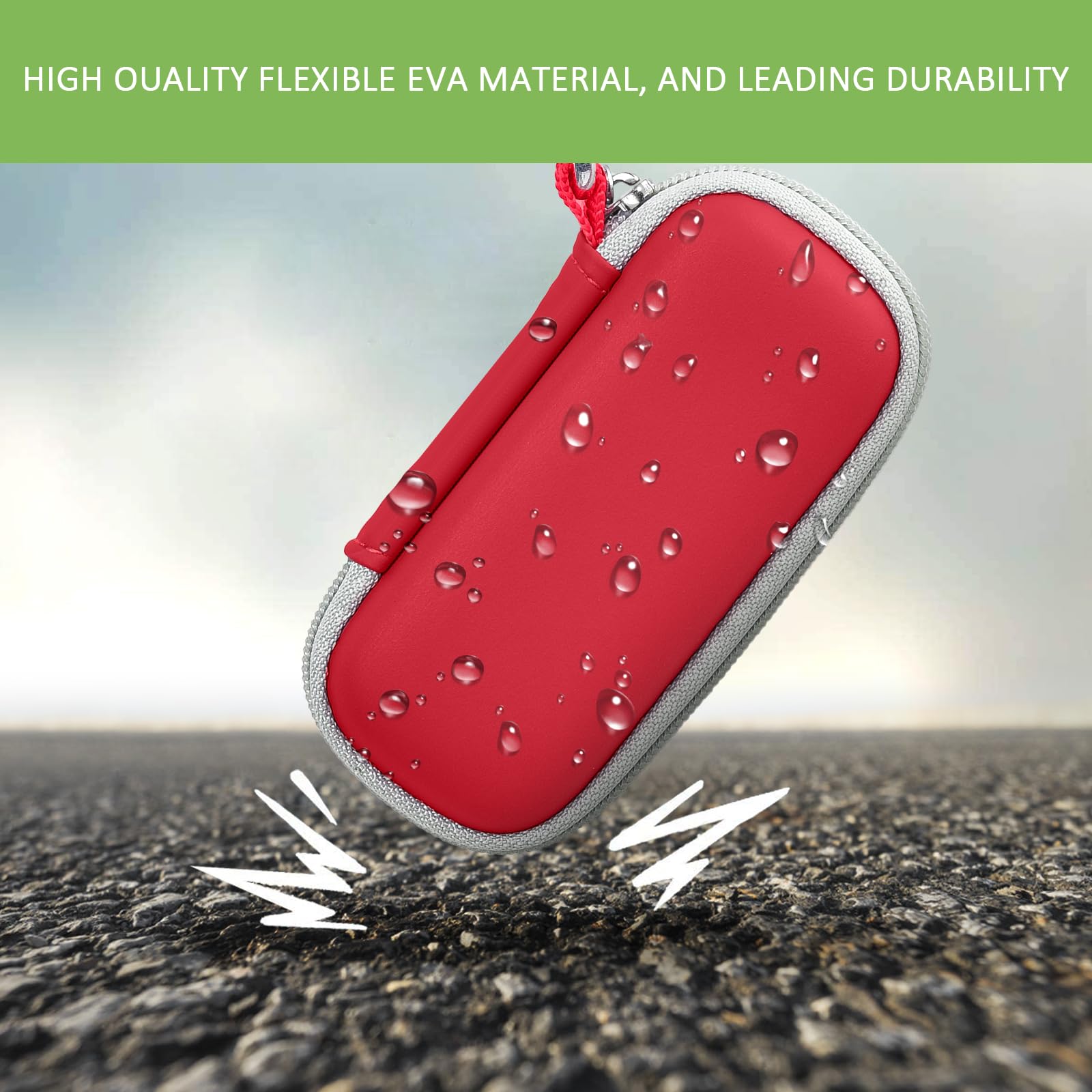 Shockproof Travel Case for KardiaMobile 6L Max – Dual EVA Protection, Use Without Removing