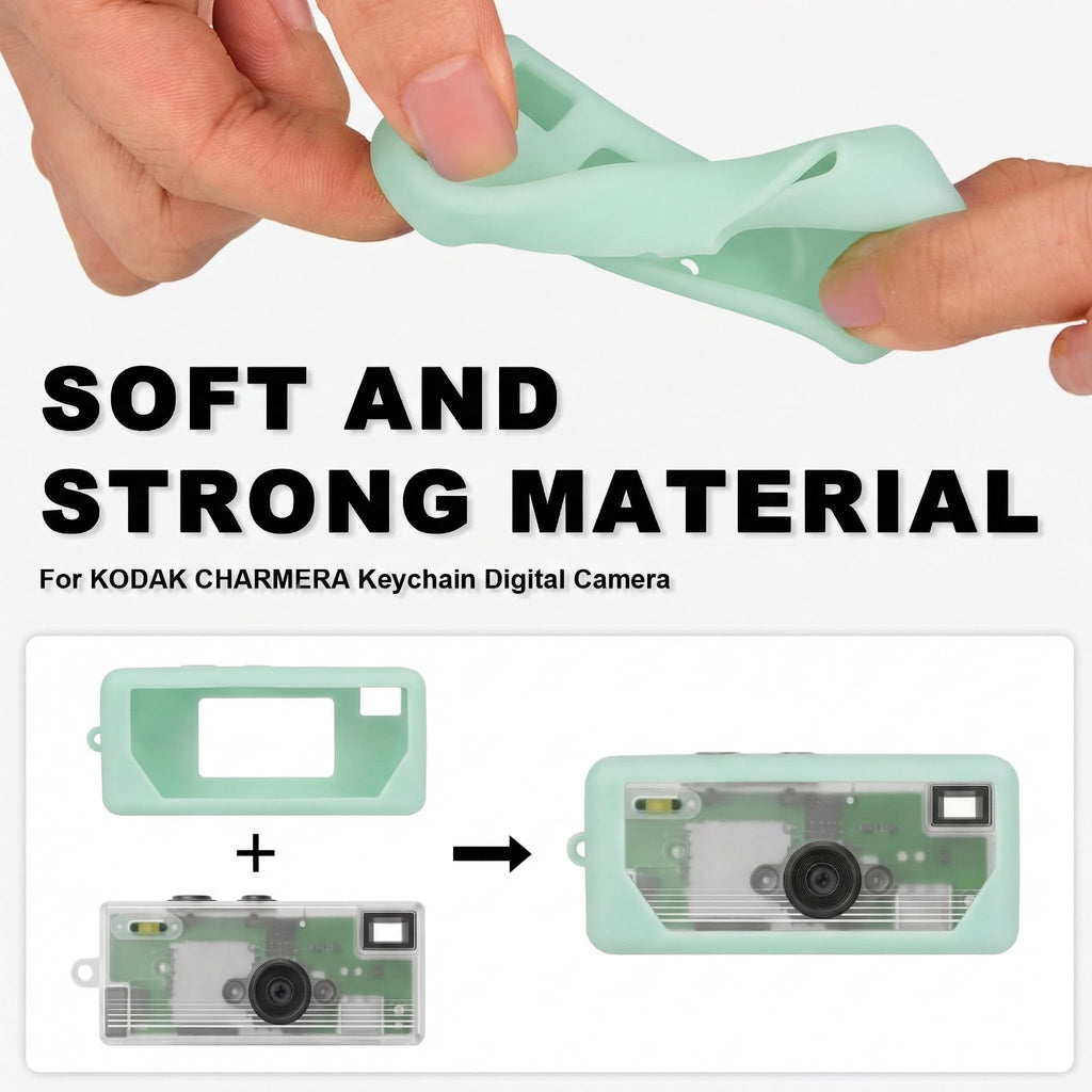 Silicone Case for Kodak Charmera Keychain Camera – Cute Protective Cover for Mini Digital Camera